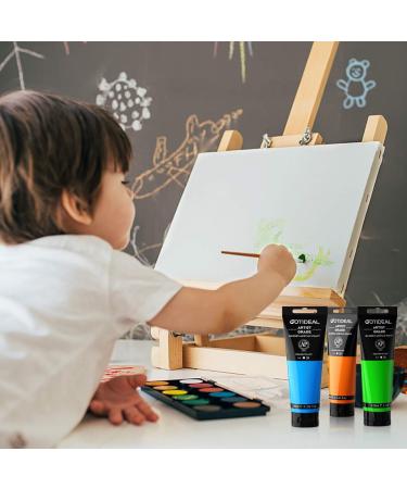 GOTIDEAL Metallic Gold Acrylic Paint 24K - 120ml Tubes - Non Toxic & Non Fading - Rich Pigments for Artists, Adults, Kids - Ideal for Canvas, Wood, Fabric, Ceramic - Craft Supplies - Buy Online on GoSupps.com