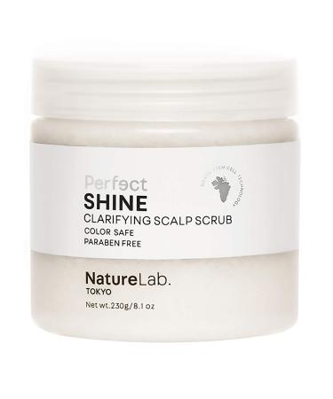 NatureLab Perfect Shine Scalp Scrub - Gentle Exfoliating Scalp Treatment with Grape Stem Cells, Pearl for Shiny Hair + Moisturizing Hyaluronic Acid - Treat Dry Scalp - Sulfate-Free (8.1 oz/230 g)