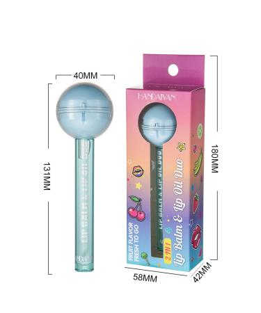 RILIMIOO Lollipop Lip Balm Gloss - Hydrating PH Luster Oil, Clear Glossy Novelty for Girls - Buy Online on GoSupps.com