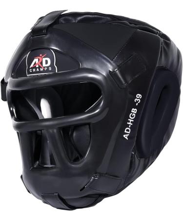 ARD Leather Art Black MMA Boxing Head Guard - Large Size - Buy Online on GoSupps.com