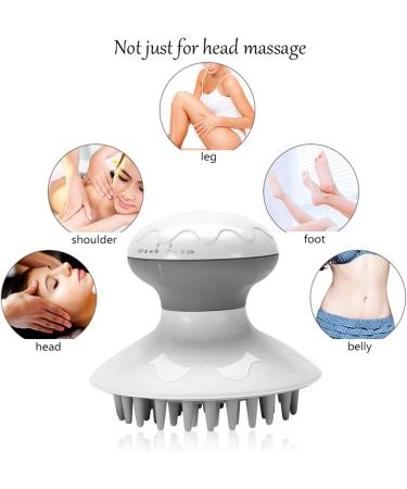 Electrical Scalp Massage Device | Electric Head Massage Brush for Tension Relief & Relaxation - Buy Online on GoSupps.com