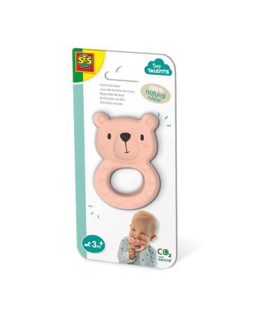 SES Creative 13162 Teething ring BO the bear-100% natural rubber Multi one size