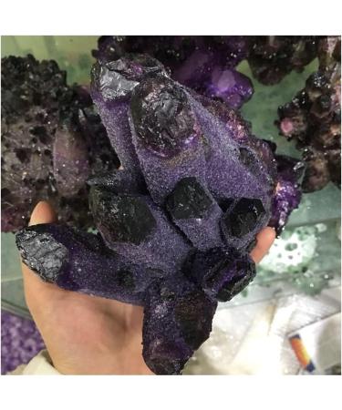 Natural Amethyst Angel Aura Quartz Crystal Cluster Specimen Gift HOMEZHOU - Buy Online on GoSupps.com