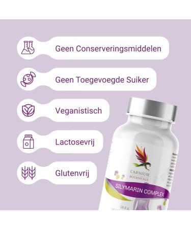 BIO PACK Carnium Botanicals Silymarin Complex Milk Thistle Artichoke & Dandelion Complex with 80 Silymarin Vegetable Milk Thistle Capsules High Dose 30 Pieces - Buy Online on GoSupps.com
