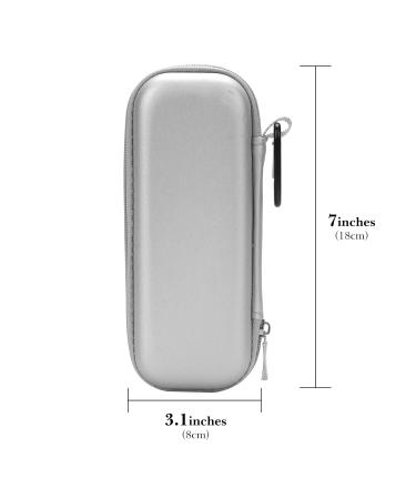 Linkidea EVA Hard Shell Travel Case for Safety Razor | Portable Shaving Accessories for Men - Silver - Buy Online on GoSupps.com