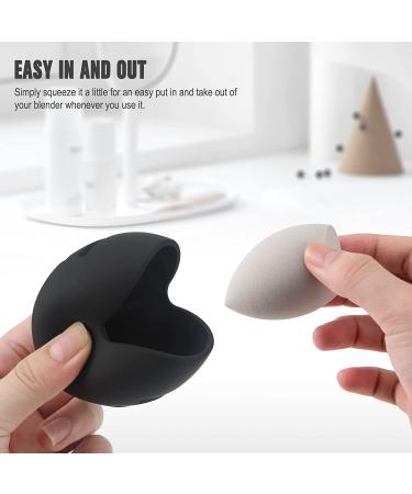 FERYES Makeup Sponge Holder - Eco-Friendly Silicone Case for Beauty Blender - Travel-Friendly and Shatterproof - Black - Buy Online on GoSupps.com