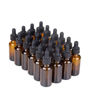 7 Colors Available - The Bottle Depot Bulk 24 Pack 1 oz Amber Glass Bottles With Dropper Wholesale Quantity for Essential Oils, Serums with Pretty Amber Finish to Protect and Preserve Quality Clear Amber - Buy Online on GoSupps.com