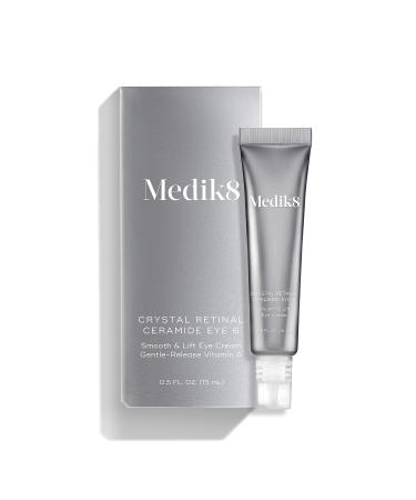 Medik8 Crystal Retinal Ceramide Eye Cream - Brightening & Anti-Wrinkle Formula - Gentle Vitamin A Release - Perfect for Sensitive Skin - 0.5 oz - Buy Online on GoSupps.com