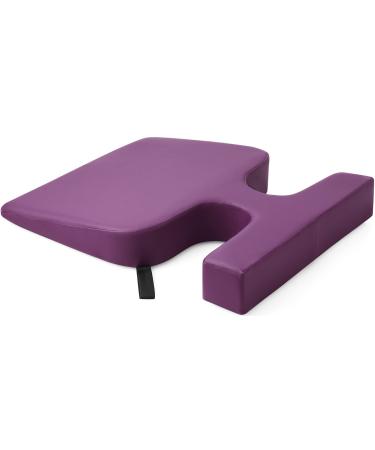 Easy Spa Massage Table Breast Pillow (Bust Sizes: AA, A, B and C), Wedge Cushion, Comfort Bolster Wedge, Prone Pillow (Purple)