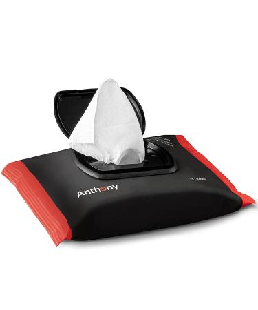 Anthony Glycolic Exfoliating & Resurfacing Wipes - Men's Cleansing Face Cloths - Gentle Pore Refining for Normal, Oily, or Sensitive Skin - 30 Sheets/Bag (Pack of 2) - Buy Online on GoSupps.com
