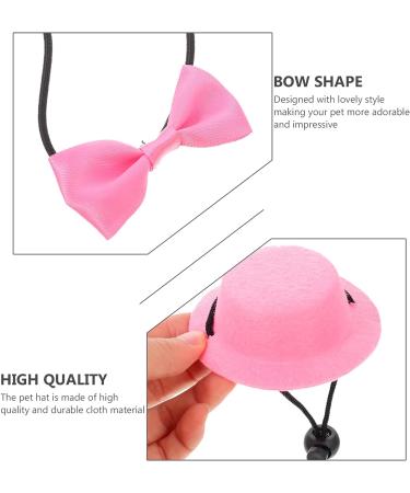 Balacoo Hamster Hat and Bowtie - Cool Pet Outfit for Small Animals Such as Rats, Guinea Pigs, and Ferrets - Pink - Buy Online on GoSupps.com