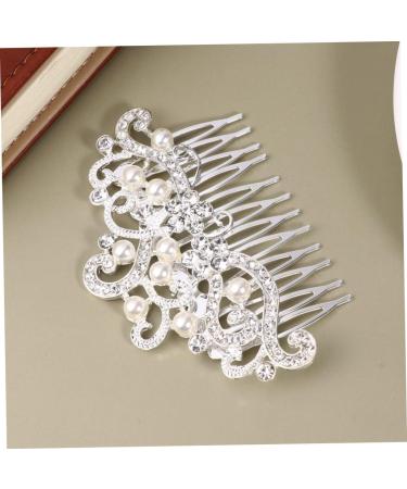 Didiseaon Hair Pearls Hair Claw Clips for Women Pearl Bridal Side Combs Pearl Bridal Comb Womens Hair Clips Wedding Veils Bride Veil Rhinestone Headpiece Hair Ornament Rose Women's Metal Pin - Buy Online on GoSupps.com