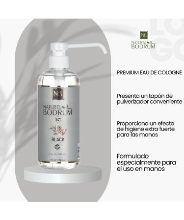 Black Eau De Cologne Extra Strong 17 Oz Turkish Cologne - Buy Online on GoSupps.com