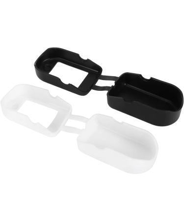 Yuugaa Oximeter Shell - 2 Pack Silicone Covers for Portable Finger-Tip Pulse Monitor (Black & White) - Protect Your Device for Home & Travel - Buy Online on GoSupps.com