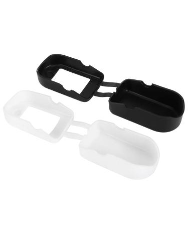2Pcs Blood Oxygen Case Oximeter Cover Fingertip Blood Oxygen Saturation Monitor Cover Portable Silicone Fingertip Pulse Monitor Protector for Travel Home Black White Black+white - Buy Online on GoSupps.com