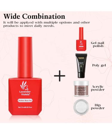 15ml Lavender Violets Gel Nail Polish | UV LED Soak Off | Salon Quality Manicure Pedicure | Rubber Base Gel A105 - Buy Online on GoSupps.com