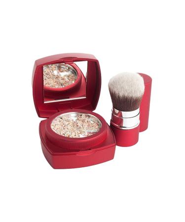 ybf Complexion Perfection And Kabuki Brush - Translucent Face Powder and Setting Powder Makeup - Loose Foundation Finishing Powder - Compact Color Adjusting Powder - All Skin Tones - Flawless Coverage