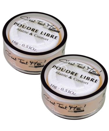 G n rique Matte & Comfort Loose Powder - Anti-Shine - Long-Lasting Make-Up Attachment - 16 g (Medium 2)