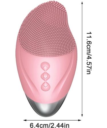 Facial Cleansing Brush - Soft Silicone Face Brush - Vibrating Rechargeable Waterproof Skin Care Tool for Firming Enhances Product Absorption Pink (English) - Buy Online on GoSupps.com