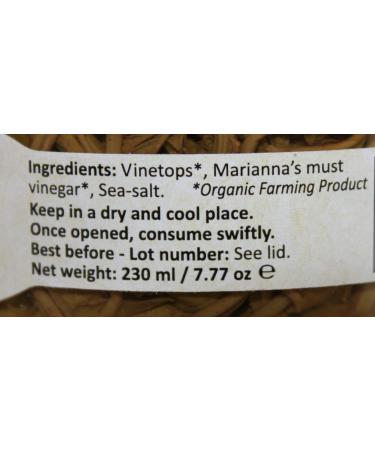 Marianna's Greek Organic Vine Tips - 2 Pack (460 ml) | Authentic Flavor for International Shipping - Buy Online on GoSupps.com