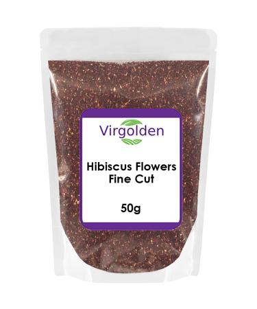 Hibiscus Flowers Fine Cut Loose Tea 50g by Virgolden