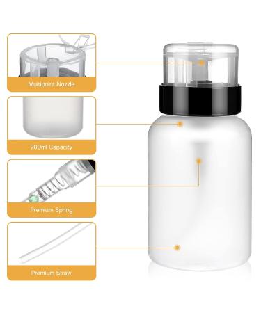 Lurrose Nail Polish Remover Pump 2pcs - Lockable Dispenser Bottle for Makeup & Nail Art, 6.8oz - Buy Online on GoSupps.com