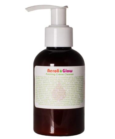 LIVING LIBATIONS - Organic Neroli Glow Polishing Cr me Cleanser | Natural Wildcrafted Vegan Clean Beauty (4 fl oz | 120 mL)