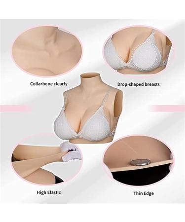 Knobco High Collar Silicone Breast Forms - Realistic Fake Breasts for Mastectomy Halloween Weddings & Cosplay | Brown Skin Size G 1525G - Buy Online on GoSupps.com