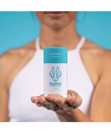 Hume Supernatural Natural Deodorant for Women & Men - Aluminum Free, Probiotic, Plant Based, Aloe & Cactus Flower - Anti Sweat, Stain & Odor Protection - After Rain Scent - 1 Pack - Buy Online on GoSupps.com