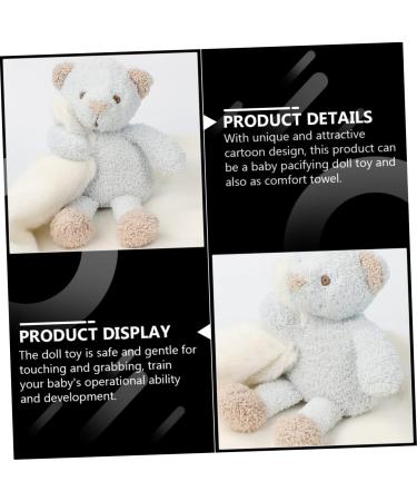 Amosfun 3-St Bear Doll Soft Plush Toy - Soothing Blanket & Nativity Hanging Toy for Babies | International Shipping Available - Buy Online on GoSupps.com