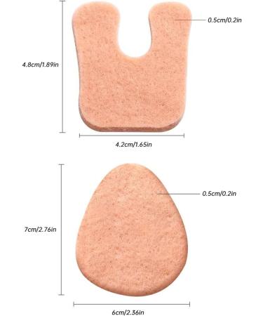 U Shaped Pads Forefoot Foot Pads Foot Cushion Keep From Rubbing On Shoes Adhesive Pads For Men And Women Foot Stone for Skin (D One Size) One Size D - Buy Online on GoSupps.com