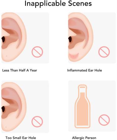 Earring Hole Cleaner 20ml Perfume Liquid Smoothing Surfaces Remove Odor Womens Earring Hole Cleaning Line (Rose Flavor) - Buy Online on GoSupps.com