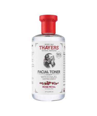THAYERS Rose Petal Witch Hazel Toner - Alcohol Free & Organic Aloe Vera