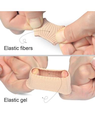 Silicone Gel Toe Sleeves 5 Pack - Cuttable, Elastic Fabric, Toe Protectors for Pain Relief, Corns, Calluses, Medium Toe Size 3.93 Inch (Pack of 5) - Buy Online on GoSupps.com