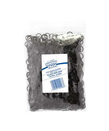 Show Tech Black Latex Top Knot Bands