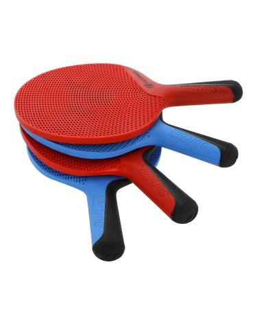 Cornilleau Eco Design Table Tennis Quattro Set (4 Bats and 4 Balls), Red/Blue