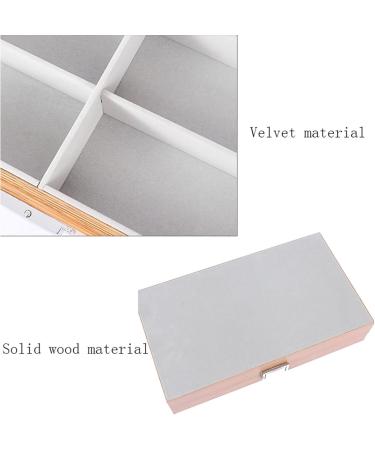 Wooden Glasses Holder Stand 6/8 Grid Velvet Organizer | Sunglasses Display Case with Cover | Decorative Gift for Eyewear - Buy Online on GoSupps.com