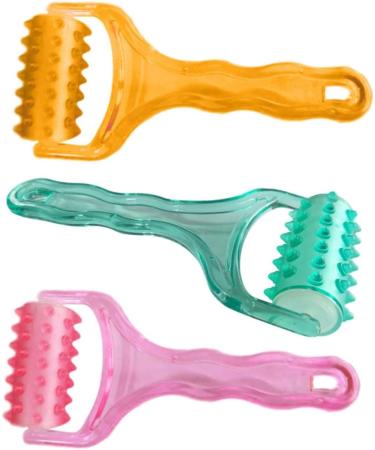 Minkissy 3-Piece Skin Care Tool Set - Plastic Foot Roller & Face Massage Tools for Fascia Therapy | Manual Round Massager - Buy Online on GoSupps.com