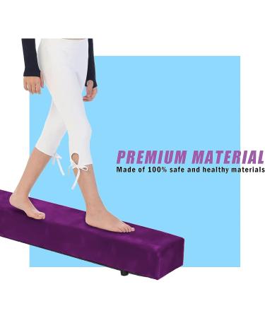UMIKOOL DIRECT 8FT Balance Beam for Gymnastics - Non Slip Rubber Base - Professional Home Training Equipment - Dark Purple - Buy Online on GoSupps.com
