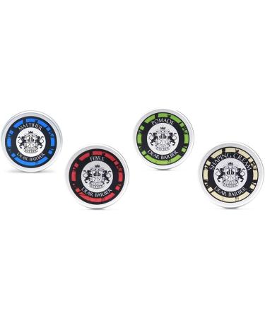 Dear Barber Mini Styling Collection Set - Travel Tins with 20ml Fibre, Mattifier, Shaping Cream & Strong Hold Pomade - Buy Online on GoSupps.com