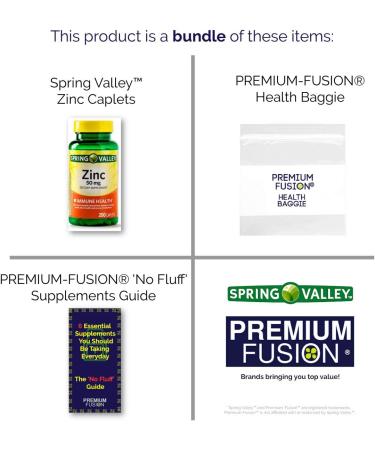 Zinc 50mg Supplement for Adults (Zinc Gluconate) - 200 Caplets | 6 Months Supply + Vitamin Pouch & Supplement Guide - Buy Online on GoSupps.com