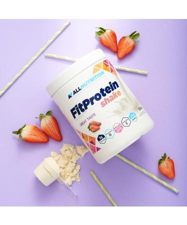Allnutrition Fit Protein Shake Strawberry 500g | High-Protein Low-Calorie | International Shipping Available - Buy Online on GoSupps.com
