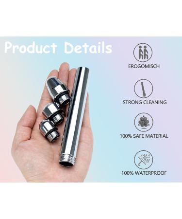 Premium Analdusche Set - 3 Aluminum Shower Nozzles & Carry Bag | Enema Shower Head for Men & Women - Enhance Hygiene & Comfort - Buy Online on GoSupps.com