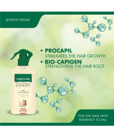 Gerovital Tratament Expert Anti-Hair Loss Leave-In Serum 150ml - Reduces Hair Loss, Strengthens Roots & Stimulates Growth - Buy Online on GoSupps.com