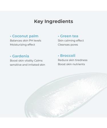 RE:P Natural Origin Gentle Pure Cleanser - 100% Vegan Cruelty-Free Gel to Foam Face Wash for Sensitive Skin (150ml) - Soothing Coconut & Green Tea Extracts - Buy Online on GoSupps.com