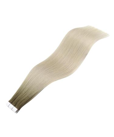 Youngsee Virgin Tape Extensions | Real Hair Balayage 45cm | Invisible Light Brown Ombre Blond | 5pcs 12.5g #9a/10/800 - Buy Online on GoSupps.com