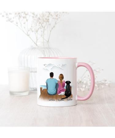 Personalized Kiddle Design Pink Dog Owner Cup | Perfect Gift for Dog Lover Couples Dog Moms & Dads - Buy Online on GoSupps.com