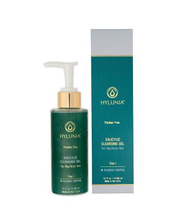 Hylunia Salicylic Facial Cleansing Gel - 5.1 fl oz | Acne Prevention for Oily Skin | Hyaluronic Acid Serum - International Shipping Available - Buy Online on GoSupps.com