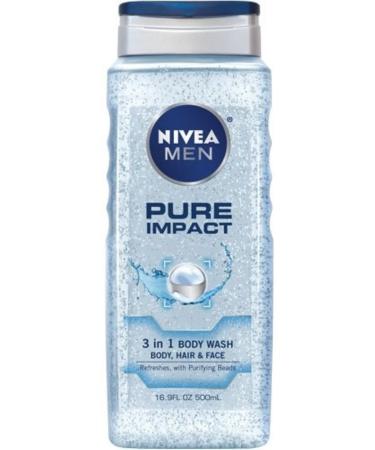 Nivea Body Wash Men Impac Size 16.9z Nivea Body Wash Men Impact 16.9z