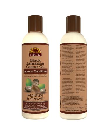 Okay Pure Naturals Black Jamaican Castor Oil Leave-in Conditioner - 8 fl oz | Nourishing Hair Treatment - Buy Online on GoSupps.com